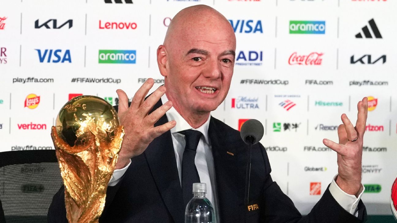 因凡蒂诺谈世界杯签证与票价：FIFA主张先冷静再解决